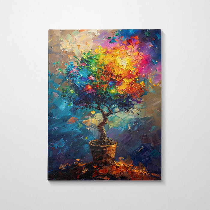 Wallity KNV9989 - 5070 Pintura Decorativa en Lienzo Multicolor 50 x 70 cm